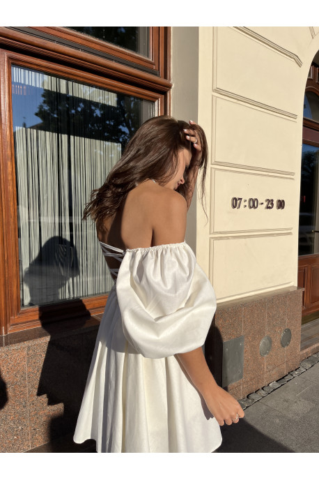 Сукня лляна із зав'язками