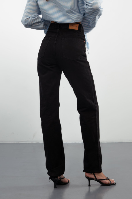 Джинси Straight чорні ST 706