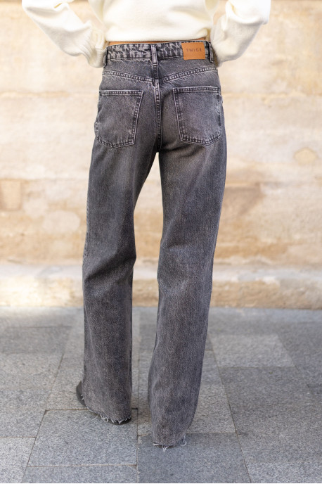ДЖИНСИ WIDE LEG ГРАФІТ WL 528
