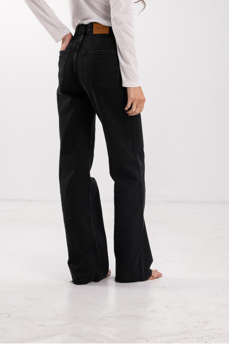 ДЖИНСИ WIDE LEG ЧОРНІ WL 527