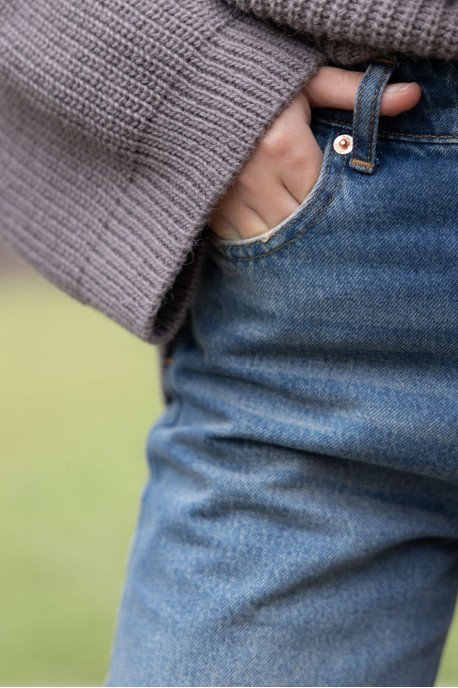 ДЖИНСИ WIDE LEG СИНІЙ WL 534