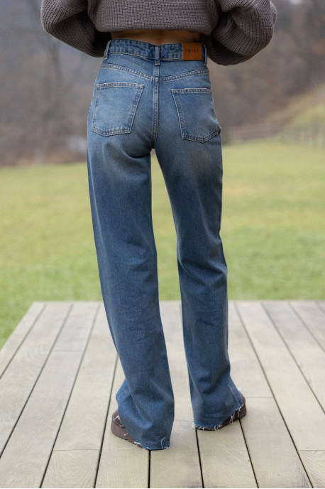 ДЖИНСИ WIDE LEG СИНІЙ WL 534