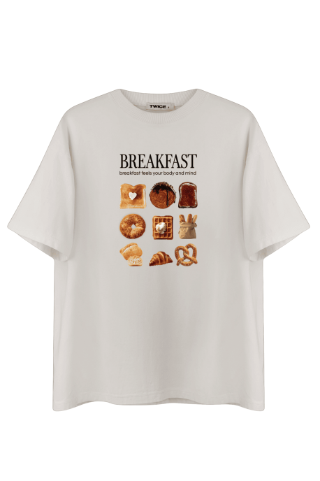 Футболка оверсайз breakfast