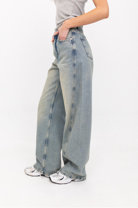 ДЖИНСИ WIDE LEG БЛАКИТНІ З ШВОМ WL 547