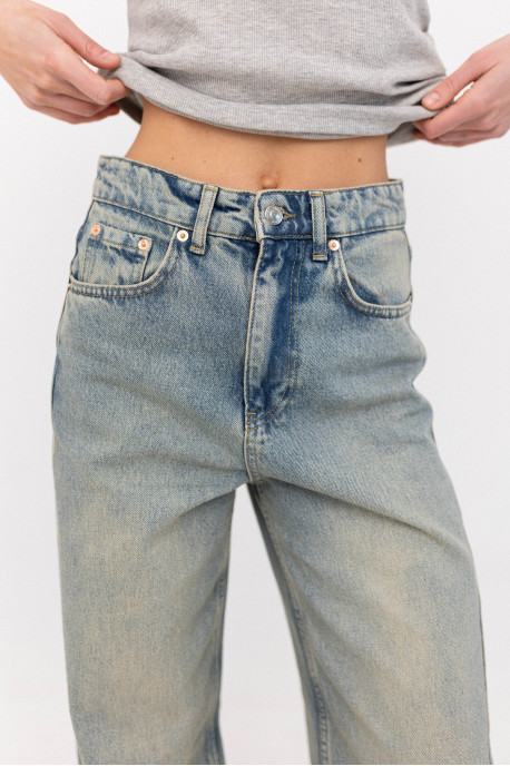ДЖИНСИ WIDE LEG БЛАКИТНІ З ШВОМ WL 547