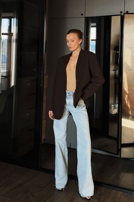 ДЖИНСИ WIDE LEG СВІТЛО БЛАКИТНІ WL 558