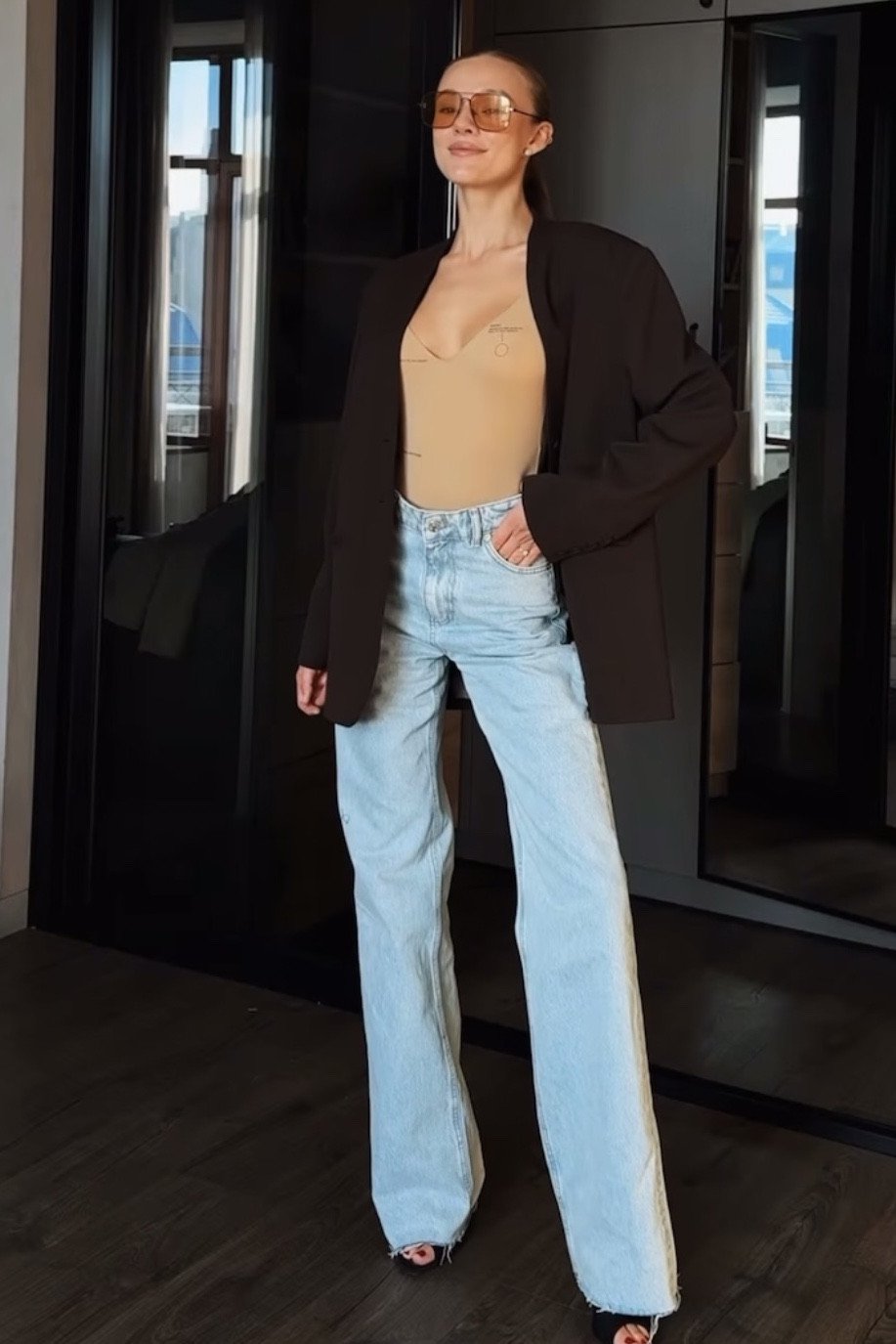 ДЖИНСИ WIDE LEG СВІТЛО БЛАКИТНІ WL 558