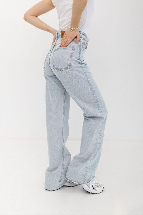 ДЖИНСИ WIDE LEG СВІТЛО БЛАКИТНІ WL 558
