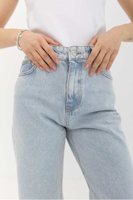 ДЖИНСИ WIDE LEG СВІТЛО БЛАКИТНІ WL 558