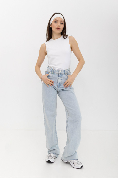 ДЖИНСИ WIDE LEG СВІТЛО БЛАКИТНІ WL 558