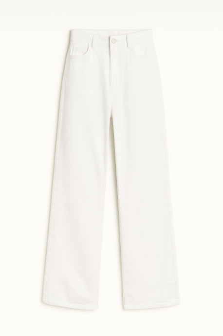 ДЖИНСИ WIDE LEG МОЛОЧНИЙ WL 549