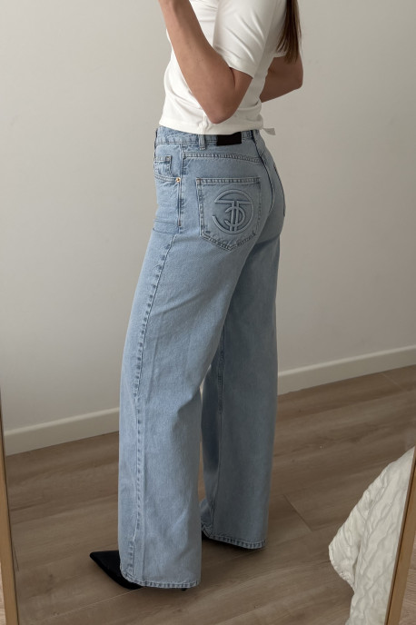 ДЖИНСИ WIDE LEG БЛАКИТНИЙ WL 612