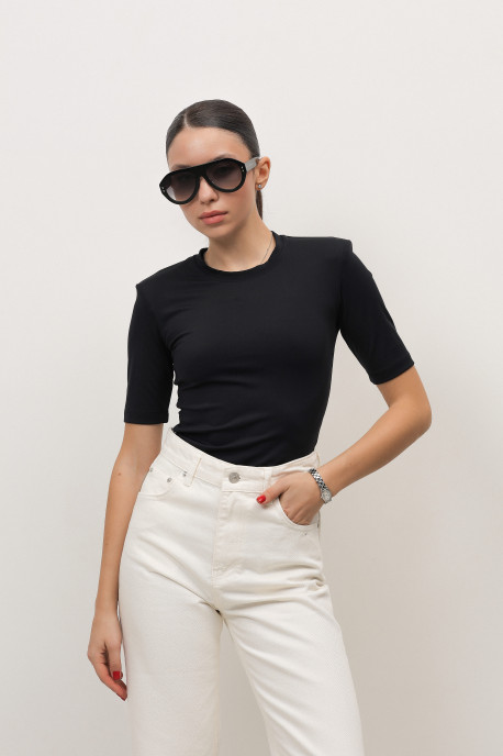 ДЖИНСИ WIDE LEG МОЛОЧНИЙ З НЕОБРОБЛЕНИМ НИЗОМ WL614
