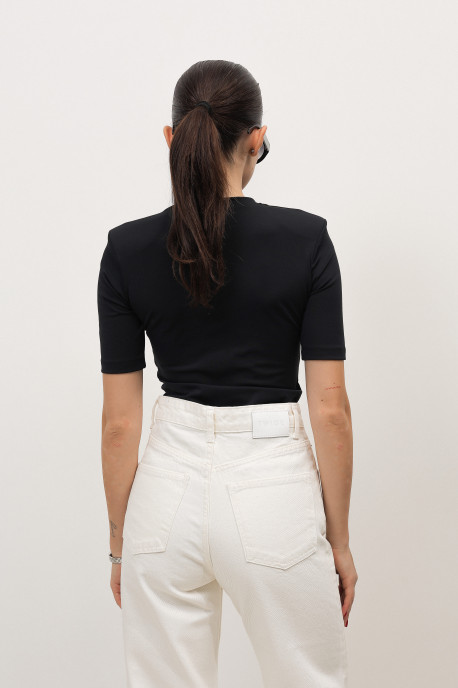ДЖИНСИ WIDE LEG МОЛОЧНИЙ З НЕОБРОБЛЕНИМ НИЗОМ WL614